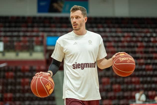 Andreas Obst Bayern Muenchen, 13 , GER, MHP Riesen Ludwigsburg vs FC Bayern Basketball FCBB , Basketball, Bundesliga, easycredit BBL, 33 Matchday, Season 2023 2024, 08 05 2024, GER, MHP Riesen Ludwigsburg vs FC Bayern Basketball FCBB , Basketball, Bundesliga, easycredit BBL, 33 Matchday, Season 2023 2024, 08 05 2024 Ludwigsburg Copyright: xEibner-Pressefoto SaschaxWaltherx EP_EER