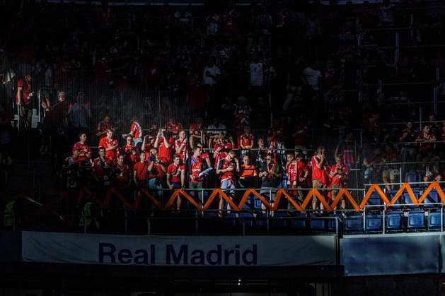 Fans FC Bayern, Real Madrid vs FC Bayern Muenchen, Football, Champions League, semi-final, 08 05 2024 Madrid Madrid Spain Copyright: xkolbert-press MarcxNiemeyerx