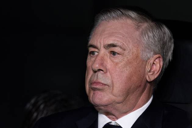Real Madrid manager Carlo Ancelotti Real Madrid v Bayern Munich, UEFA Champions League, Semi-Final, Football, Santiago Bernabeu Stadium, Madrid, Spain - 08 May 2024  Copyright: xRubenxAlbarran Shutterstockx 14469131q