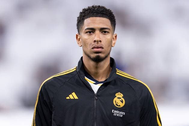Jude Bellingham of Real Madrid during the line up Real Madrid v Bayern Munich, UEFA Champions League, Semi-Final, Football, Santiago Bernabeu Stadium, Madrid, Spain - 08 May 2024  Copyright: xRubenxAlbarran Shutterstockx 14469131p
