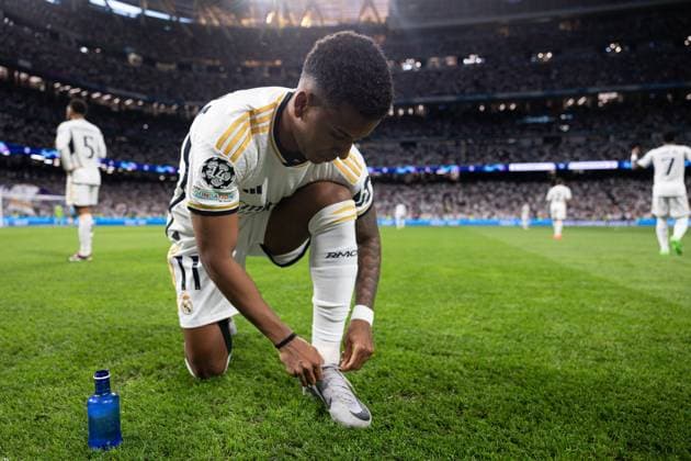Rodrygo of Real Madrid Real Madrid v Bayern Munich, UEFA Champions League, Semi-Final, Football, Santiago Bernabeu Stadium, Madrid, Spain - 08 May 2024  Copyright: xBaguxBlanco Shutterstockx 14469385t
