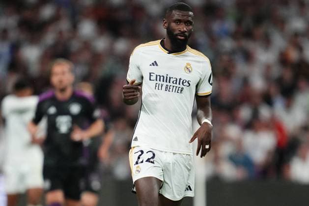 ESP: Real Madrid v FC Bayern Munchen. UEFA Champions League match. Semi-finals Antonio Rudiger of Real Madrid during the UEFA Champions League match, Semi-finals, 2nd leg, between Real Madrid and FC Bayern Munchen played at Santiago Bernabeu Stadium on May 8, 2024 in Madrid Spain. kpng Copyright: xSergioxRuizx xPRESSINPHOTOx PS_240508_001