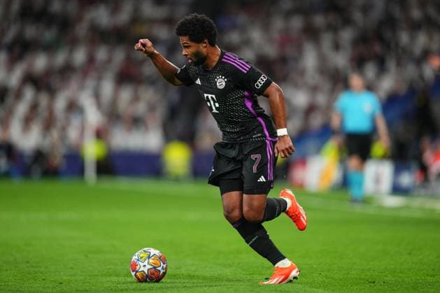 ESP: Real Madrid v FC Bayern Munchen. UEFA Champions League match. Semi-finals Serge Gnabry of Bayern Munchen during the UEFA Champions League match, Semi-finals, 2nd leg, between Real Madrid and FC Bayern Munchen played at Santiago Bernabeu Stadium on May 8, 2024 in Madrid Spain. kpng Copyright: xSergioxRuizx xPRESSINPHOTOx PS_240508_006