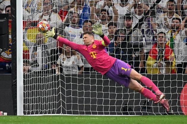 Madrid, Estadio Santiago Bernabeu, 08 05 24, GER, Men, UEFA Champions League, Season 2023 2024, Semifinal, Real Madrid CF FC Bayern Muenchen Picture Goalkeeper Manuel NEUER Muenchen Only for editorial use UEFA regulations prohibit any use of photographs as image sequences and or quasi video Spain