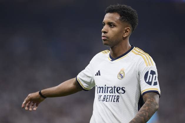 Rodrygo Goes of Real Madrid CF reacts during the UEFA Champions League match between Real Madrid and Bayern Munich at Santiago Bernabeu Stadium on May 8, 2024 in Madrid, Spain. (Photo by: LGM) FOOTBALL : Real Madrid vs Bayern Munich- UEFA Champions League - 08 05 2024 LGM Panoramic 