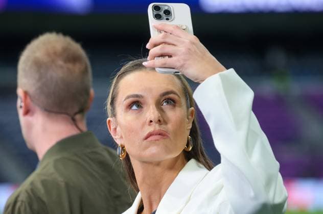 DAZN presenter Laura Wontorra, Real Madrid vs FC Bayern Muenchen, Champions League, semi-final, second leg, season 2023 24, 8 5 2024, Real Madrid vs FC Bayern Muenchen, Champions League, semi-final, second leg, season 2023 24, 8 5 2024, Madrid Copyright: xEibner-Pressefoto joergxNiebergax EP_JNL
