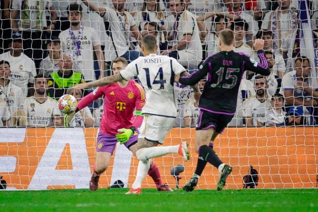 Goal for 1 1 by Joselu 14 Madrid , Real Madrid vs FC Bayern Muenchen, Soccer, Champions League, Semifinal, 08 05 2024 Madrid Madrid Spain Copyright: xkolbert-press MarcxNiemeyerx