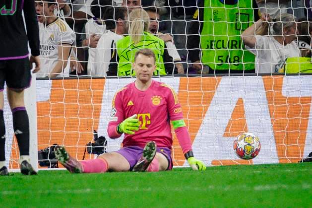 Manuel Neuer 1 FC Bayern Muenchen disappointed, Real Madrid vs FC Bayern Muenchen, Football, Champions League, semi-final, 08 05 2024 Madrid Madrid Spain Copyright: xkolbert-press MarcxNiemeyerx