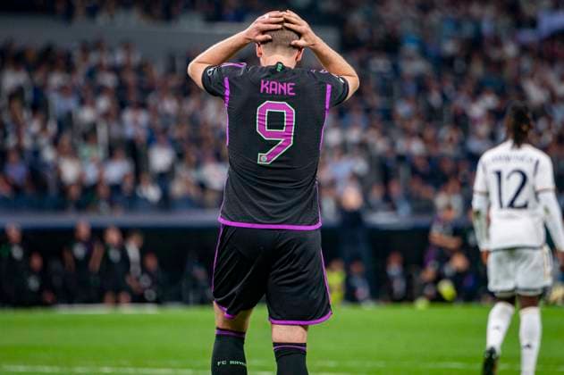 Real Madrid vs FC Bayern Munchen: Semi-final Second Leg - UEFA Champions League 2023 24 MADRID, SPAIN - MAY 8: Harry Kane of FC Bayern Munchen seen desperate during the UEFA Champions League semi-final second leg match between Real Madrid and FC Bayern Munchen at Estadio Santiago Bernabeu on May 8, 2024 in Madrid, Spain. Madrid Estadio Santiago Bernabeu Spain Copyright: xAlbertoxGardinx AGardin_20240508_Football_Champions_Real_Madrid_vs_Bayern_110