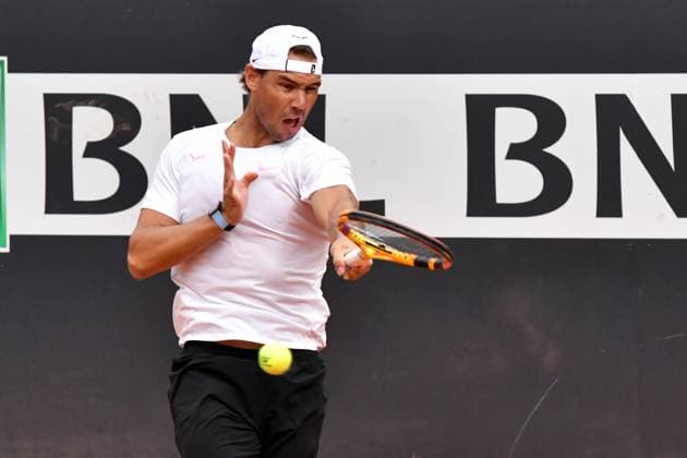 Tennis, ATP Tournament in Rome, Training