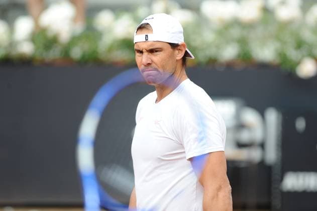Foto IPP Cavaliere Emiliano. Roma 09 05 2024. Tennis Internazionali d Italia 2024. Nella foto: Rafael Nadal in allenamento. Italy Photo Press - World Copyright italy ITALY  Copyright: xR4924_italyphotopressx