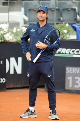 Foto IPP Cavaliere Emiliano. Roma 09 05 2024. Tennis Internazionali d Italia 2024. Nella foto: Carlos Moya allenatore di Rafael Nadal. Italy Photo Press - World Copyright italy ITALY  Copyright: xR4924_italyphotopressx