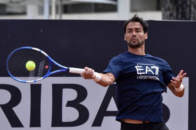 International Tennis match - Internazionali BNL d Italia Internazionali di Tennis Roma 2024 9 Maggio 2024 Nella foto: Fabio Fognini Rome Italy  Copyright: xIPAxSport ABACAx