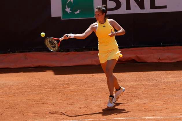 Internazionali BNL D Italia 2024 - Day Four Daria Kasatkina is playing against Tatjana Maria from Germany in the first round match on day four of the Internazionali BNL D Italia at Foro Italico in Rome, Italy, on May 9, 2024. Rome Italy  Copyright: xCiroxDexLucax originalFilename:deluca-internaz240509_npOoq.jpg