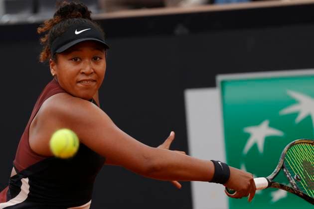 Internazionali BNL D Italia 2024 - Day Four Naomi Osaka from Japan is playing in the first-round match against Marta Kostyuk from Ukraine on day four of the Internazionali BNL D Italia at Foro Italico in Rome, Italy, on May 9, 2024. Rome Italy  Copyright: xCiroxDexLucax originalFilename:deluca-internaz240509_npiP6.jpg
