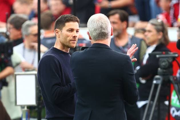 Bayer 04 Leverkusen vs AS Roma, Football, Europa League, Semifinal, Second leg, 09 05 2024 Head coach Xabi Alonso Bayer 04 Leverkusen Leverkusen NRW Germany Copyright: xkolbert-press AntxPalmerx