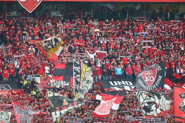 Bayer 04 Leverkusen vs AS Roma, Football, Europa League, Semifinal, Second leg, 09 05 2024 Leverkusen Fans Bayer 04 Leverkusen Leverkusen NRW Germany Copyright: xkolbert-press AntxPalmerx