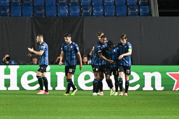 Football Europa League match - Atalanta BC vs Olympique De Marseille Ademola Lookman of Atalanta BC celebrating after a goal during the UEFA Europa League Semi finals second leg match between Atalanta BC and Olympique Marsiglia on May 9, 2024 at Gewiss stadium in Bergamo, Italy. Credit: Tiziano Ballabio Bergamo Italy  Copyright: xIPAxSport ABACAx