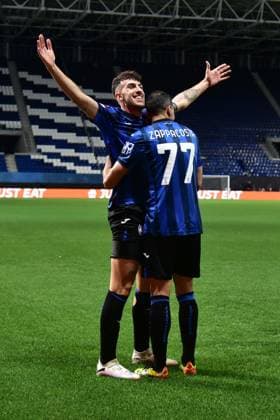 May 9, 2024, Bergamo, Italia: Atalanta s Matteo Ruggeri jubilates after scoring the 2-0 goal during the UEFA Europa League semi final second leg soccer match between Atalanta BC and Olympique Marseille at the Bergamo Stadium in Bergamo, Italy, 9 May 2024..ANSA MICHELE MARAVIGLIA Soccer: Europa League; Atalanta-Olympique Marseille  - ZUMAa110 20240509_zaf_a110_090 Copyright: xMichelexMaravigliax