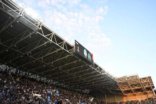 General view of Gewiss stadium during the UEFA Europa League Semi finals second leg match between Atalanta BC and Olympique Marsiglia on May 9, 2024 at Gewiss stadium in Bergamo, Italy. Credit: Tiziano Ballabio  Copyright: xTizianoxBallabio IPAxSportx xipax xx IPA_45908003 IPA_Agency_IPA45908003