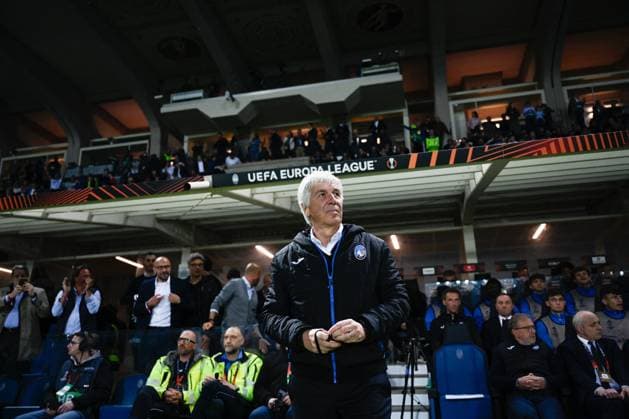 Football Europa League match - Atalanta BC vs Olympique De Marseille Coach Gian Piero Gasperini of Atalanta BC of Olympique Marsiglia the UEFA Europa League Semi finals second leg match between Atalanta BC and Olympique Marsiglia on May 9, 2024 at Gewiss stadium in Bergamo, Italy. Credit: Tiziano Ballabio Bergamo Italy  Copyright: xIPAxSport ABACAx