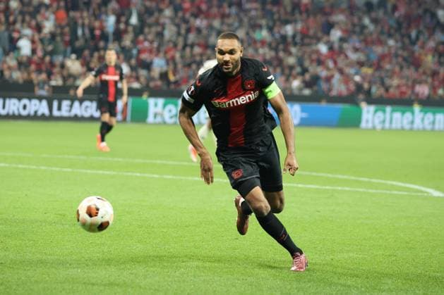Jonathan Tah Bayer 04 Leverkusen at the Europa League semi-final second leg Bayer 04 Leverkusen AS Roma Copyright Thomas Pakusch Copyright: Thomas Pakusch