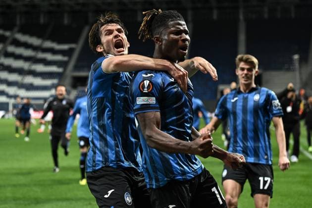 Db Bergamo 09 05 2024 - Europa League Atalanta-Olympique Marsiglia foto Daniele Buffa Image nella foto: esultanza gol El Bilal Toure 