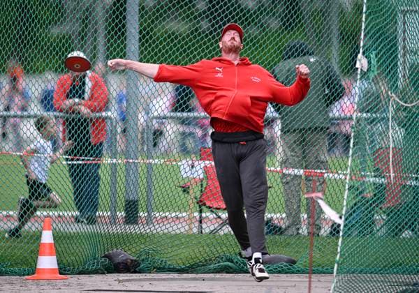 Sport Bilder des Tages Hechingen 09.05.2024 Leichtathletik Meeting Jump and Fly der LG Steinlach Zollern Diskus, Christoph Harting (LG Nord Berlin) *** Hechingen 09 05 2024 Athletics Meeting Jump and Fly of LG Steinlach Zollern Discus, Christoph Harting LG Nord Berlin