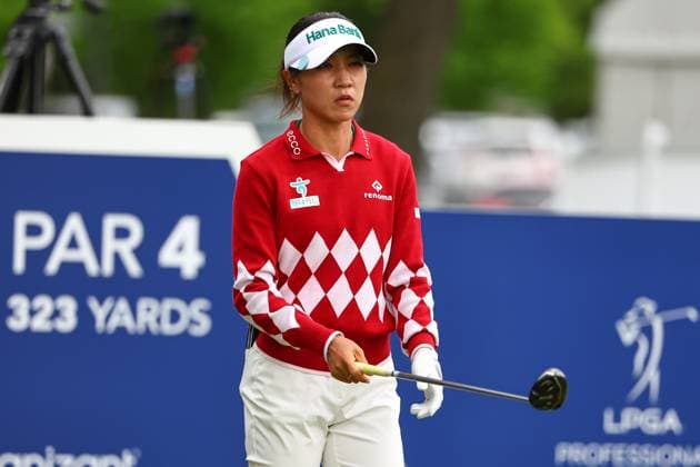CLIFTON, NJ - MAY 09: Lydia Ko of New Zealand plays her shot from the tenth tee during the first round of the Cognizant Founders Cup at Upper Montclair Country Club on May 09, 2024 in Clifton, New Jersey. (Photo by Rich Graessle Icon Sportswire) GOLF: MAY 09 LPGA, Golf Damen Cognizant Founders Cup EDITORIAL USE ONLY Icon2405094274