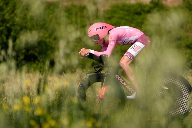 Radsport, Giro d Italia, 7. Etappe, Tadej Pogacar gewinnt Einzelzeitfahren Photo by Fabio Ferrari Lapresse)  Copyright: xFabioxFerrari LaPressex