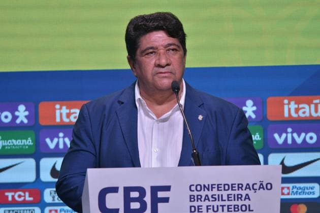Fußball, Nationalteam Brasilien gibt Kader für die bevorstehende Copa America bekannt RECORD DATE NOT STATED This Friday (10), coach Dorival Junior calls up the players who will defend the Brazilian team in the Copa America. RIo de Janeiro (RJ), 05 10 2024 - COPA AMERICA SELECTION CALL CALL CBF: The president of the CBF, Ednaldo Rodrigues together with coach Dorival Junior call up this Friday (10), the players who will defend the selection Brazilian team in the Copa America. The event takes place at the CBF headquarters, Barra da Tijuca, in Rio de Janeiro (RJ). (Foto: Saulo Angelo Thenews2 imago images) SPO  Copyright: xSauloxAngelox