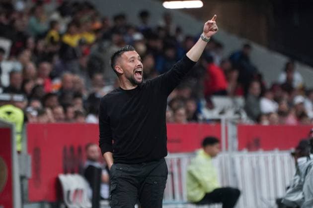 Francesco Farioli (entraineur de l OGC Nice) FOOTBALL : OGC Nice vs Le Havre - Ligue 1 Uber Eats - Nice - 10 05 2024 NorbertScanella Panoramic 