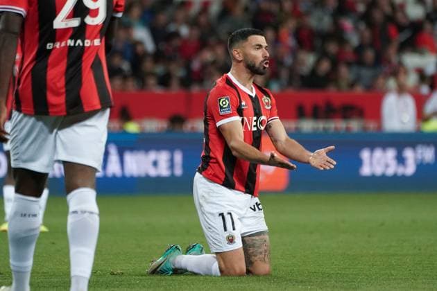 Morgan Sanson (OGC Nice) FOOTBALL : OGC Nice vs Le Havre - Ligue 1 Uber Eats - Nice - 10 05 2024 NorbertScanella Panoramic 