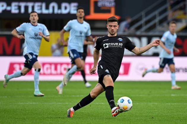 Paderborn, Home Deluxe Arena, 10 05 24, GER, Herren, 2 Bundesliga, Saison 2023 2024, SC Paderborn 07 Hamburger SV Bild Marcel HOFFMEIER Paderborn Only for editorial use DFL regulations prohibit any use of photographs as image sequences and or quasi video NRW Germany