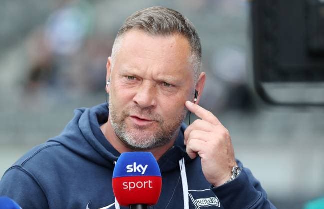 Coach Pal Dardai in Sky Sport Interview Action Upper Body Sport Football Soccer DFL 2 Bundesliga Men 33 Matchday Season 2023 2024 11 05 2024 Hertha BSC Berlin vs 1 FC Kaiserslautern FCK DFL regulations prohibit any use of photographs as image sequences and or quasi video