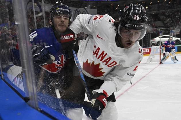 Great Britain vs Canada group A match of the 2024 IIHF World Championship, WM, Weltmeisterschaft in Prague, Czech Republic, on May 11, 2024. (CTKxPhoto MichalxKamaryt) CTKPhotoP2024051102792  CTKPhotoP2024051102792