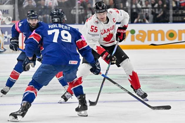 PRAGUE, CZECH REPUBLIC MAY 11 Colton Parayko of Canada in action during the preliminary round match between Great Britain and Canada at Prague Arena on May 11, 2024 in Prague, Czech Republic Prague Prague Arena Czech Republic Copyright: xJustPictures.ch AndreaxBrancax jp-en-EuSpIm-AB_11052024_AAB_4824