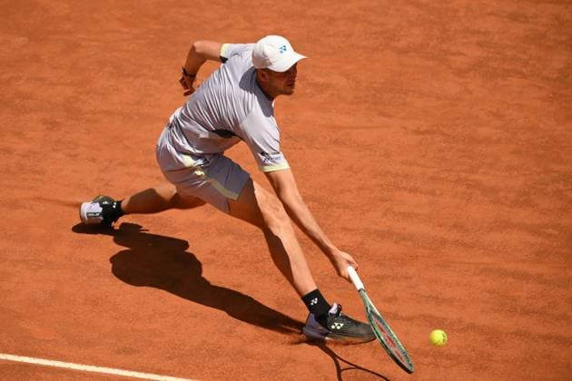 Hubert Hurkacz Poland during the match against Rafael Nadal of Spain at the Internazionali BNL d Italia 2024 tennis tournament at Foro Italico in Rome, Italy on May 11th, 2024. antoniettaxbaldassarre