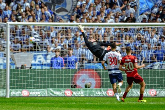 11 05 2024, xlakx, Soccer 2 Bundesliga, Hertha BSC Berlin 1 FC Kaiserslautern emspor, v l Fabian Reese Hertha BSC 11 ,Goal after the 3 1 DFL DFB REGULATIONS PROHIBIT ANY USE OF PHOTOGRAPHS as IMAGE SEQUENCES and or QUASI VIDEO Daniel Lakomski Jan Huebner Berlin