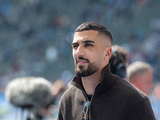 Soccer, Men, Season 2023 2024, 2 Bundesliga 33 Matchday , Hertha BSC 1 FC Kaiserslautern, Aymen Barkok Hertha BSC , 11 05 2024, Copyright: xSebastianxRäppold MatthiasxKochx