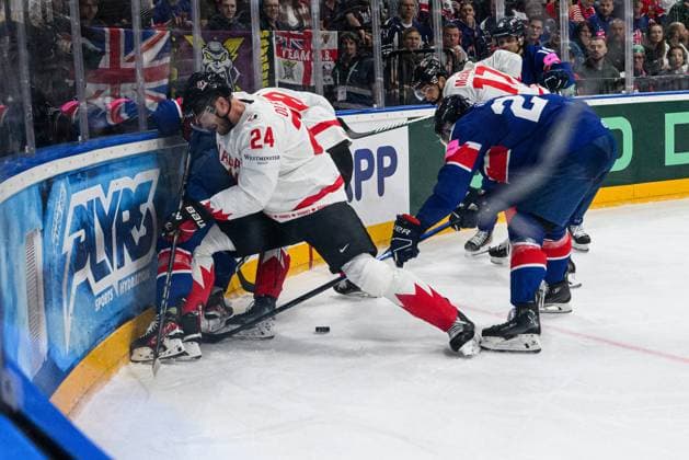 PRAGUE, CZECH REPUBLIC - 11 MAY, 2024: the Ice hockey, Eishockey game of IIHF 2024 World Championship, WM, Weltmeisterschaft Canada vs. Great Britain at O2 Arena  Copyright: xVITALIIxKLIUIEVx