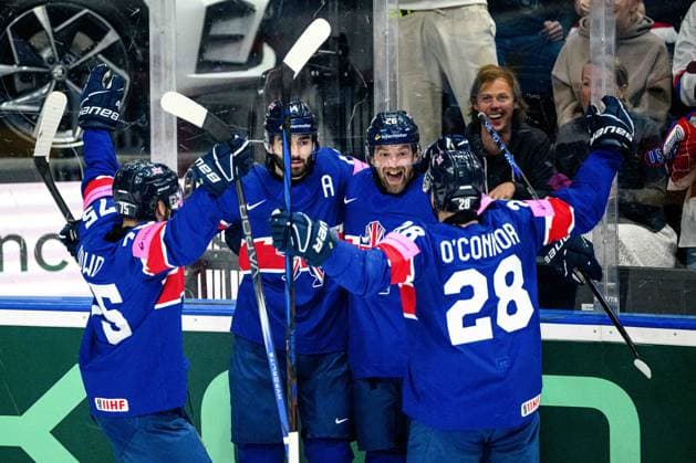 PRAGUE, CZECH REPUBLIC - 11 MAY, 2024: the Ice hockey, Eishockey game of IIHF 2024 World Championship, WM, Weltmeisterschaft Canada vs. Great Britain at O2 Arena  Copyright: xVITALIIxKLIUIEVx