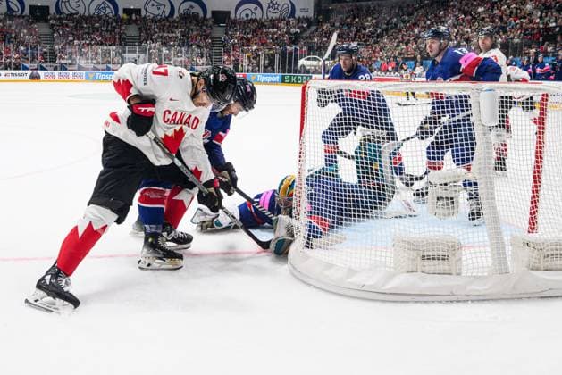PRAGUE, CZECH REPUBLIC - 11 MAY, 2024: the Ice hockey, Eishockey game of IIHF 2024 World Championship, WM, Weltmeisterschaft Canada vs. Great Britain at O2 Arena  Copyright: xVITALIIxKLIUIEVx