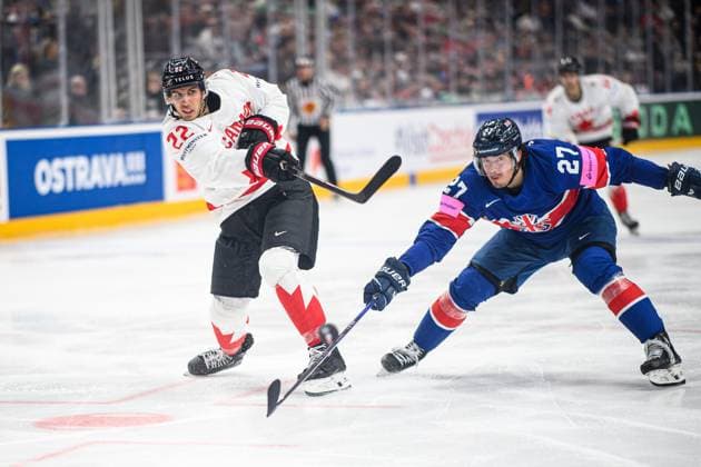 PRAGUE, CZECH REPUBLIC - 11 MAY, 2024: the Ice hockey, Eishockey game of IIHF 2024 World Championship, WM, Weltmeisterschaft Canada vs. Great Britain at O2 Arena  Copyright: xVITALIIxKLIUIEVx