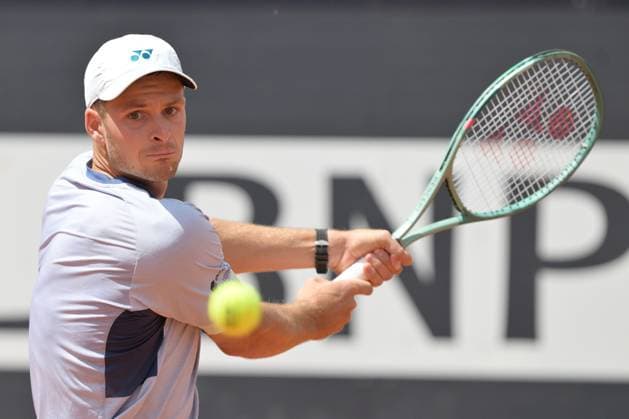 Hubert Hurkacz (POL) during her match against Rafael Nadal (ESP) at the Italian Open tennis tournament in Rome, Thursday, May 11, 2024.(Alfredo Falcone LaPresse)  Copyright: xAlfredoxFalcone LaPressex