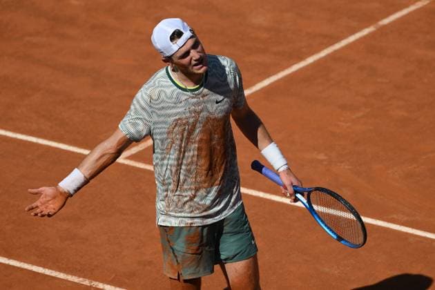 Jack Draper of Great Bretain during the match against Daniil Medvedev of Russia at the Internazionali BNL d Italia 2024 tennis tournament at Foro Italico in Rome, Italy on May 11th, 2024. antoniettaxbaldassarre