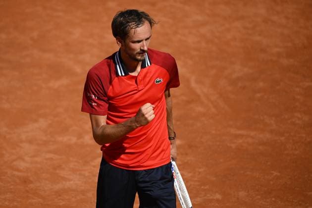 Daniil Medvedev of Russia during the match against Jack Draper of Great Bretain at the Internazionali BNL d Italia 2024 tennis tournament at Foro Italico in Rome, Italy on May 11th, 2024. antoniettaxbaldassarre