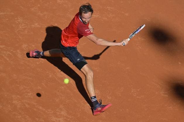 Daniil Medvedev (RUS)Jack Draper (GBR) during her match against Jack Draper (GBR) at the Italian Open tennis tournament in Rome, Thursday, May 11, 2024.(Alfredo Falcone LaPresse)  Copyright: xAlfredoxFalcone LaPressex