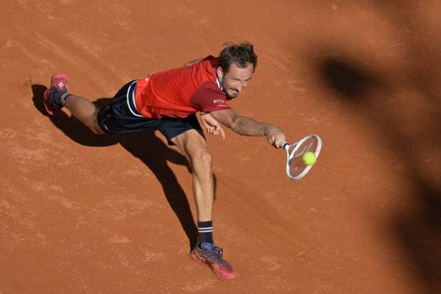 Daniil Medvedev (RUS)Jack Draper (GBR) during her match against Jack Draper (GBR) at the Italian Open tennis tournament in Rome, Thursday, May 11, 2024.(Alfredo Falcone LaPresse)  Copyright: xAlfredoxFalcone LaPressex