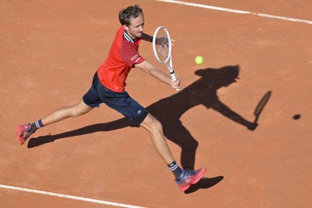 Daniil Medvedev (RUS)Jack Draper (GBR) during her match against Jack Draper (GBR) at the Italian Open tennis tournament in Rome, Thursday, May 11, 2024.(Alfredo Falcone LaPresse)  Copyright: xAlfredoxFalcone LaPressex
